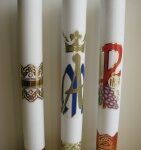 Õliküünal läbimõõduga 4 cm, h 31 cm