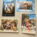 2-poolne jõulukaart koos ümbrikuga, erinevad motiivid