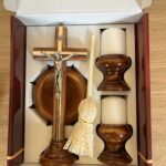 Kodualatri komplekt, tume lakitud puit